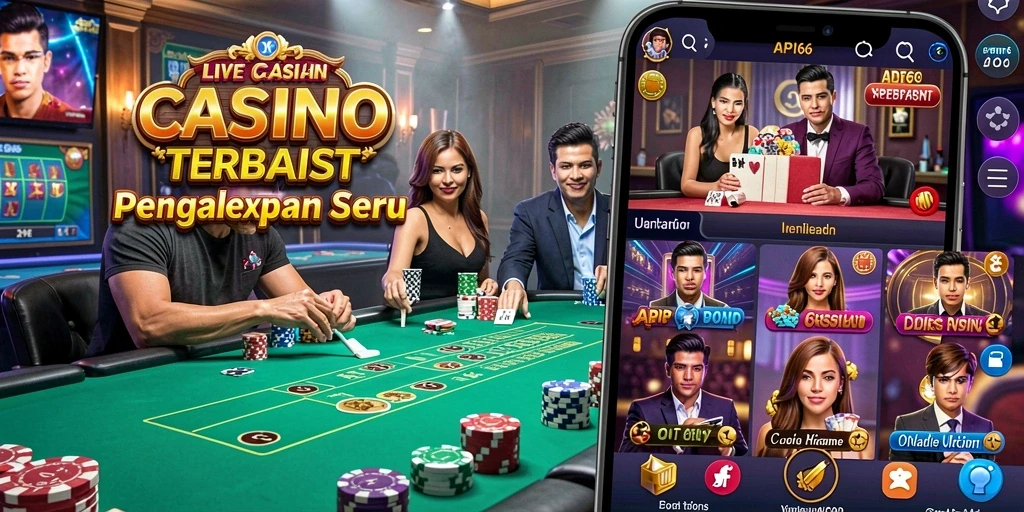 Tampilan gameplay Live Casino di API66 yang menarik dan interaktif.