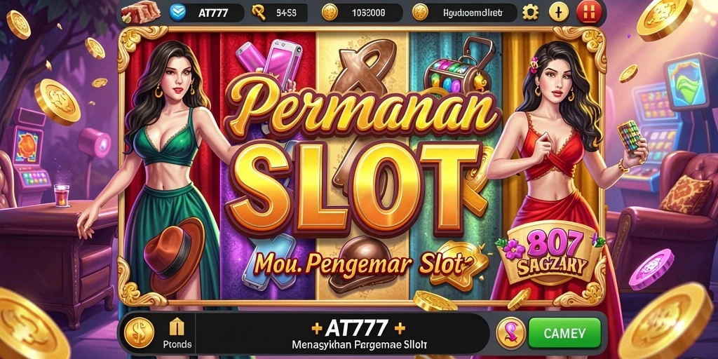 Screenshot gameplay AT777 menampilkan momen menang besar dalam permainan Slot.