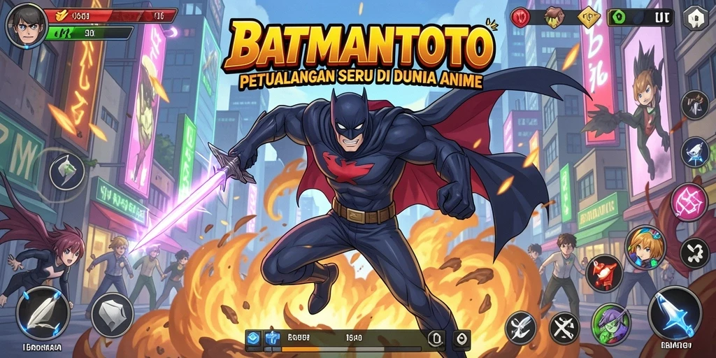 Tampilan menarik dari gameplay BATMANTOTO dengan karakter Anime.