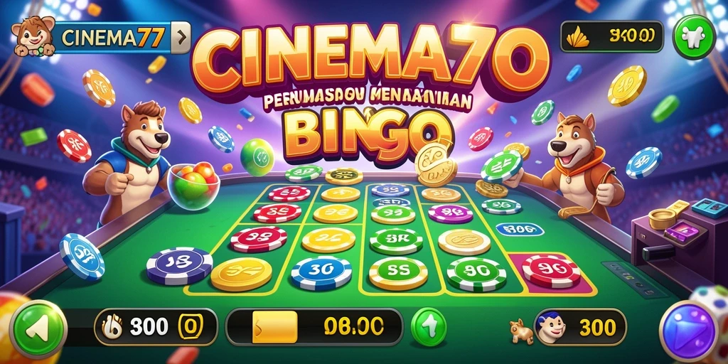 Tampilan menarik dari gameplay Bingo di CINEMA77.