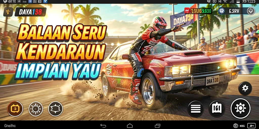 Screenshot menunjukkan intensitas balapan dalam DAYA138.