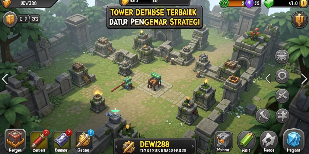 Gameplay seru DEWI288 Tower Defense yang menegangkan.