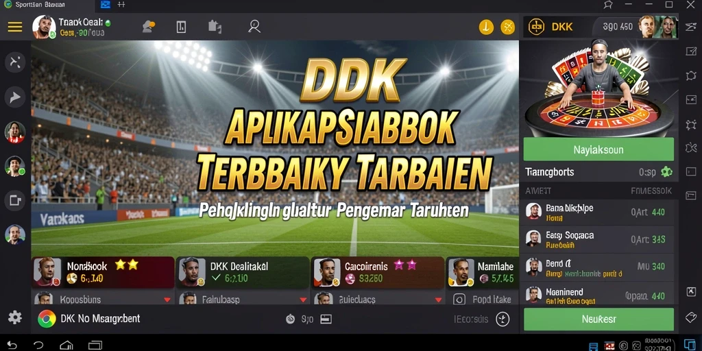Screenshot DKK menampilkan tampilan antarmuka taruhan yang menarik dan informatif.