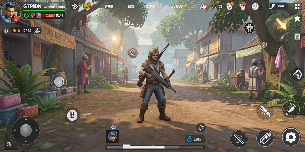 Gameplay GTPIDN yang imersif dalam simulasi kehidupan.