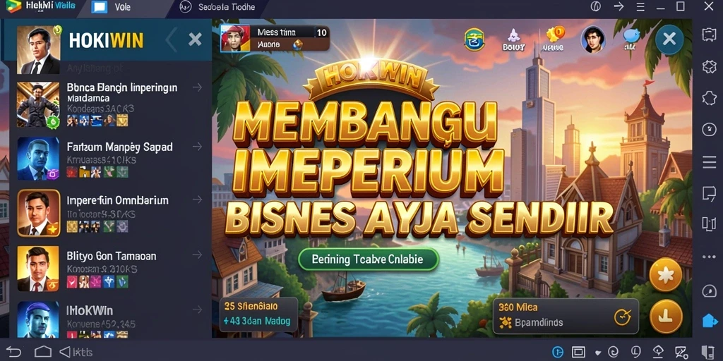 Screenshot utama HOKIWIN menampilkan gameplay Tycoon yang seru dan interaktif.