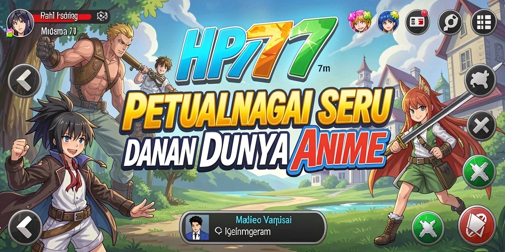 Screenshot gameplay menunjukkan karakter anime dalam aksi menarik.