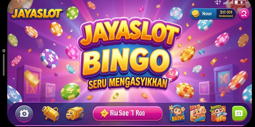 Tampilan gameplay seru dalam JAYASLOT dengan suasana Bingo yang mendebarkan.