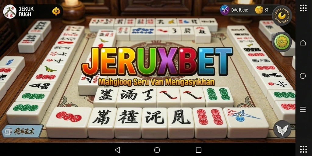 Screenshot <strong>JERUKBET</strong> menampilkan gameplay Mahjong yang menantang.