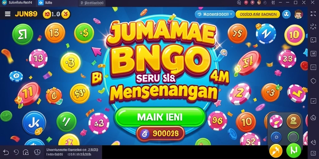 Tampilan permainan Bingo yang seru dan interaktif di JUN88.