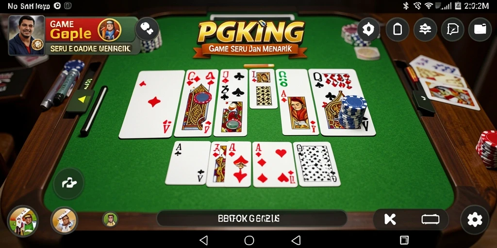 Tampilan menarik dari permainan Gaple yang seru di PGKING.
