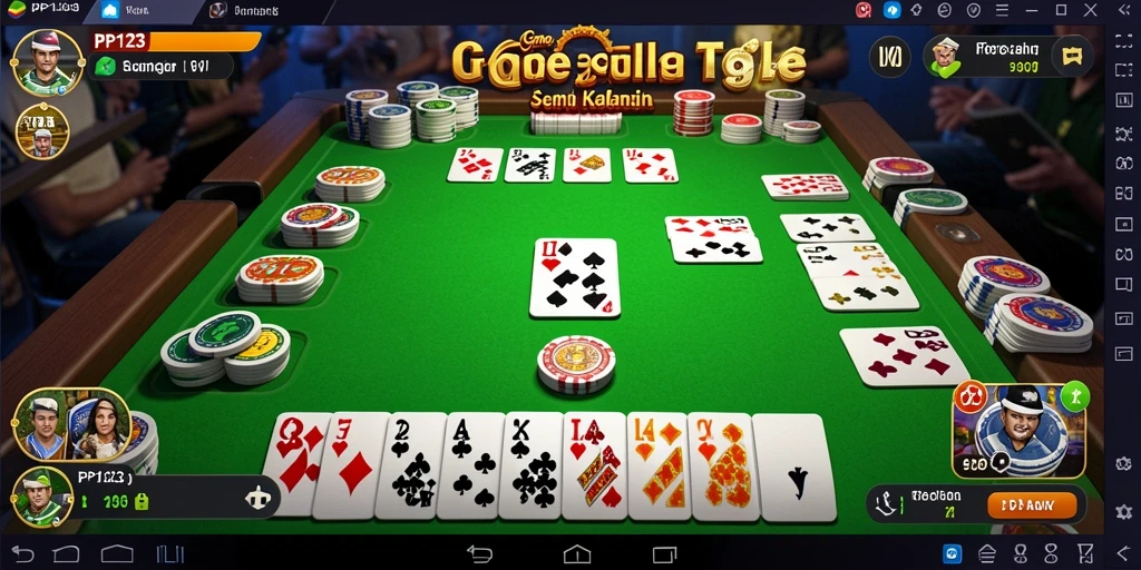 Tampilan gameplay Gaple yang seru dan interaktif di PP123.