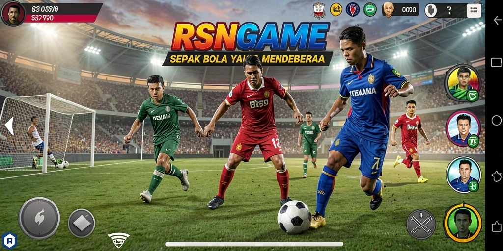 Tampilan gameplay RSNGAME yang seru dan mendebarkan saat bertanding.