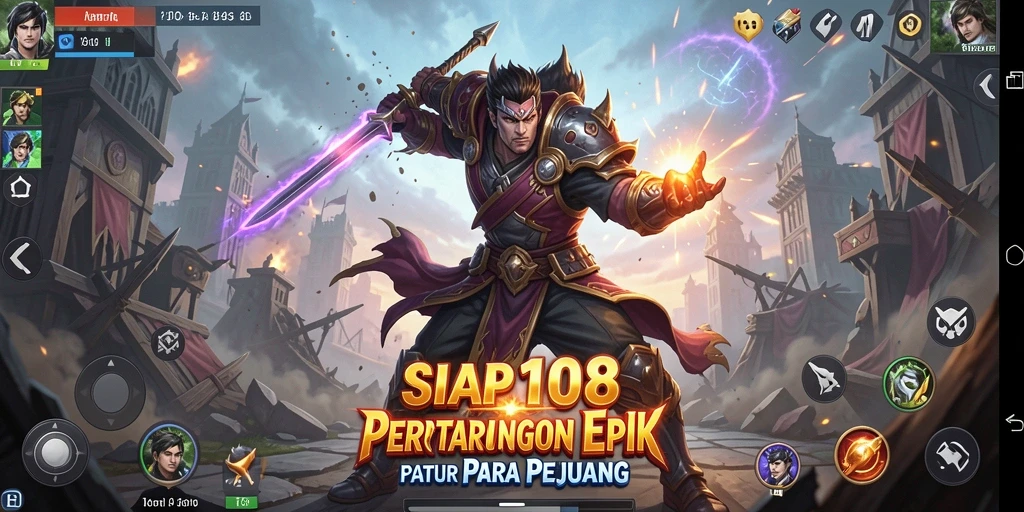 Screenshot gameplay yang menampilkan aksi pertarungan seru di SIAP108.