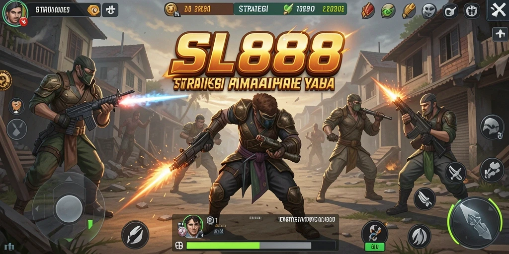 Tampilan gameplay SL888 dengan strategi pertempuran yang mendebarkan.