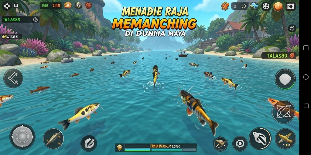 Gameplay TALAS89 yang seru dengan pengalaman memancing yang mendalam.