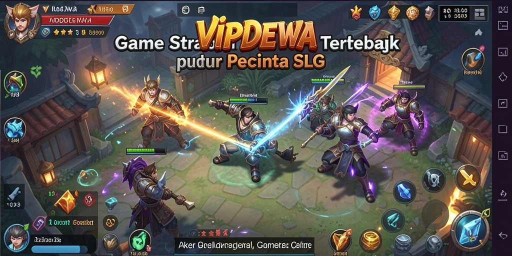 Tangkapan layar utama <strong>VIPDEWA</strong> menampilkan strategi dinamis dalam permainan SLG.